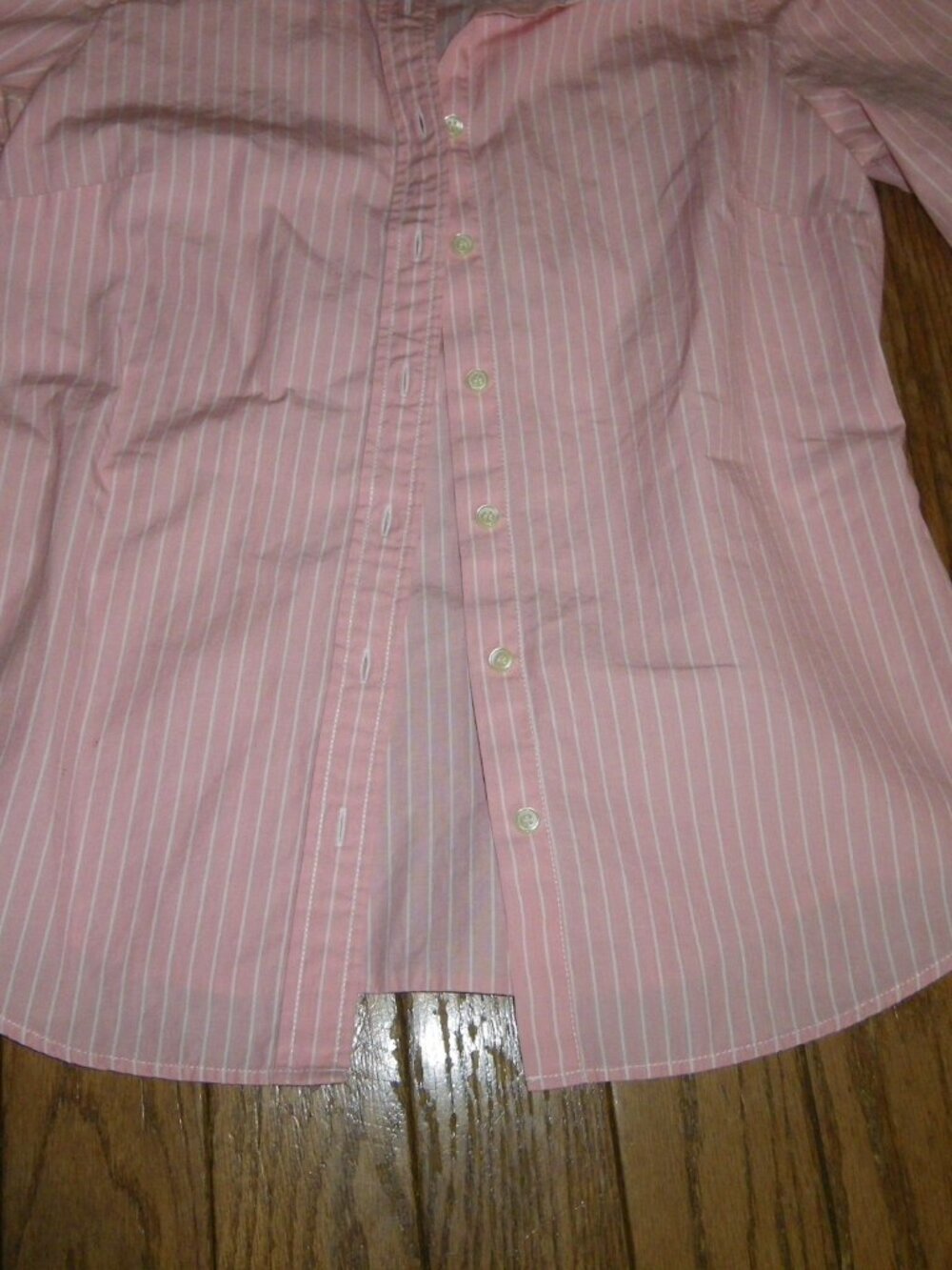 Women’s 100% Cotton J. Crew Pin Stripe Button Up Blouse - Picture 3 of 5